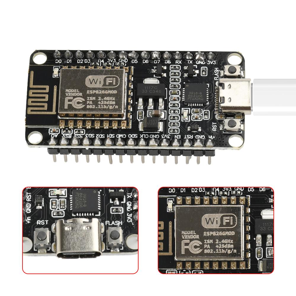 ESP8266 Serial WiFi Module FT232 NodeMCU Lua V3 Development Board TYPE-C Interface Wireless Module