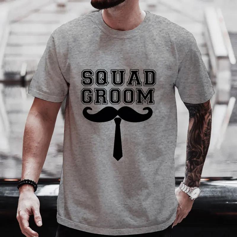 Boyfriend Bachelor Stag Party T Shirt Single Farewell Tees Best Man Fashion Graphic Wedding Tops Team Future Groom Evg T-shirts