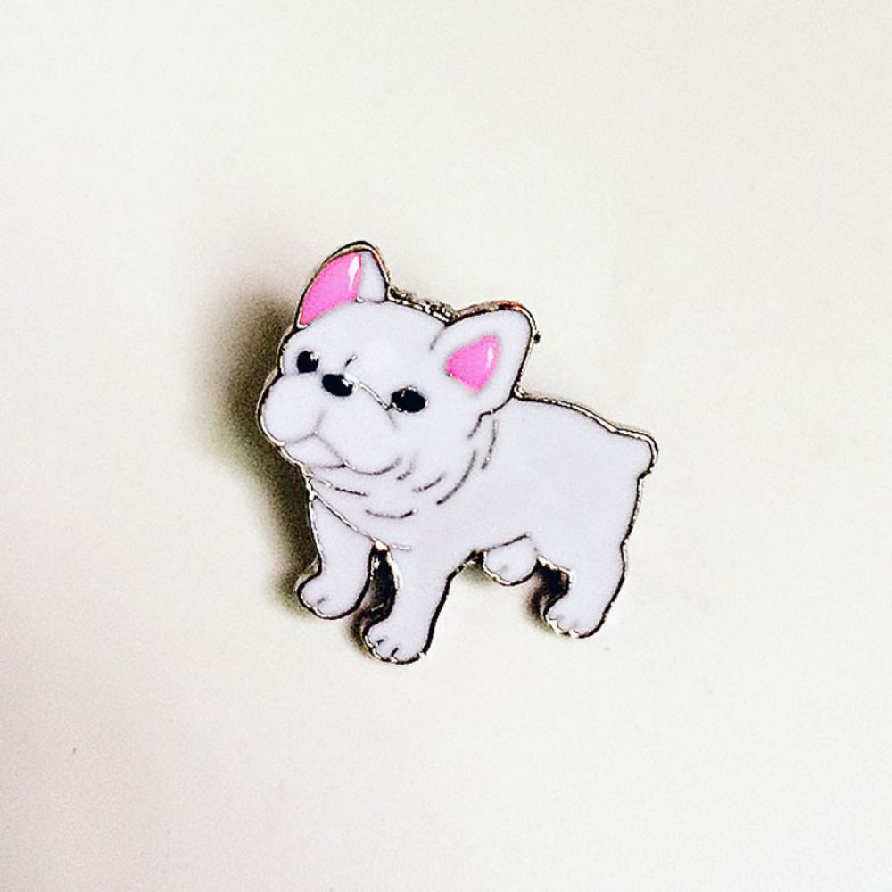 Cartoon Dog Dog Animal Enamel Pins Bulldog Cartoon Metal Badge Pet Dog Brooch Kid Gift