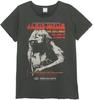 Amplified Janis Joplin Madison Square Garden Ladies Charcoal T Shirt