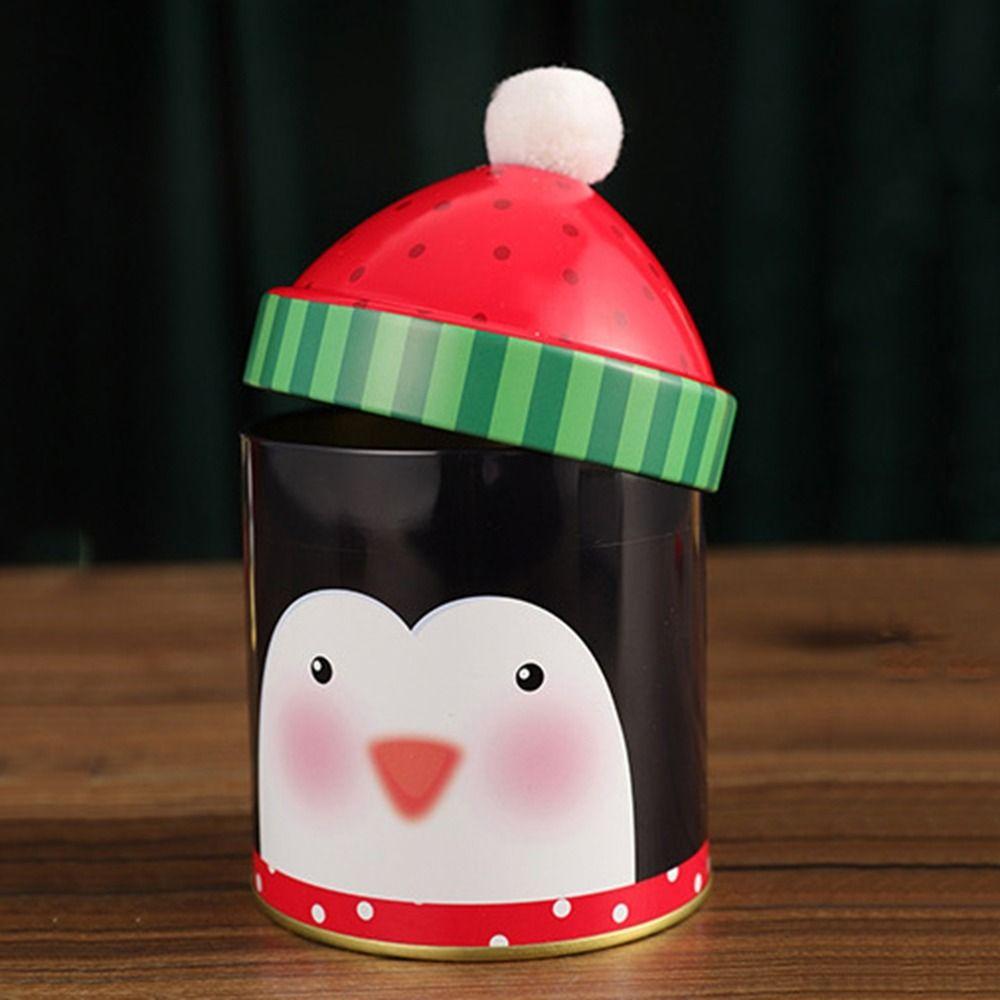 Santa Claus/Snowman/Penguin Christmas Candy Storage Box Christmas Biscuits Cookie Jar  New Year