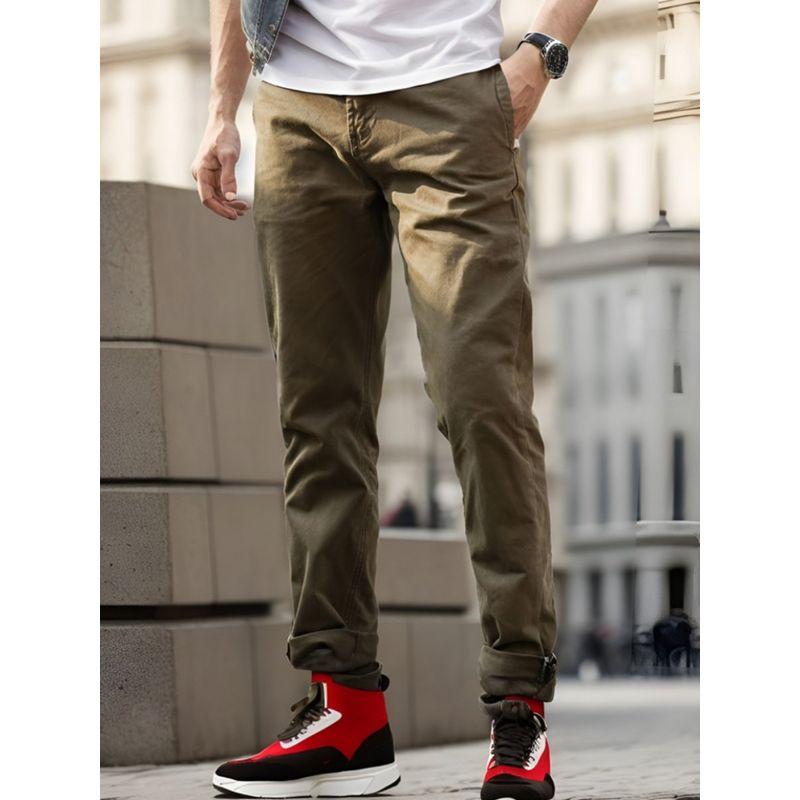 Trendy Retro Pure Cotton Abrasion Resistant Thick Export Cargo Pants