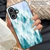 Чернильная пейзажная живопись Для iPhone 11 Pro 12 13 mini 14 15 Pro Max 16 E 17 Air XS Max XR 8 7 Plus SE 5 6 Черный стеклянный чехол для телефона
