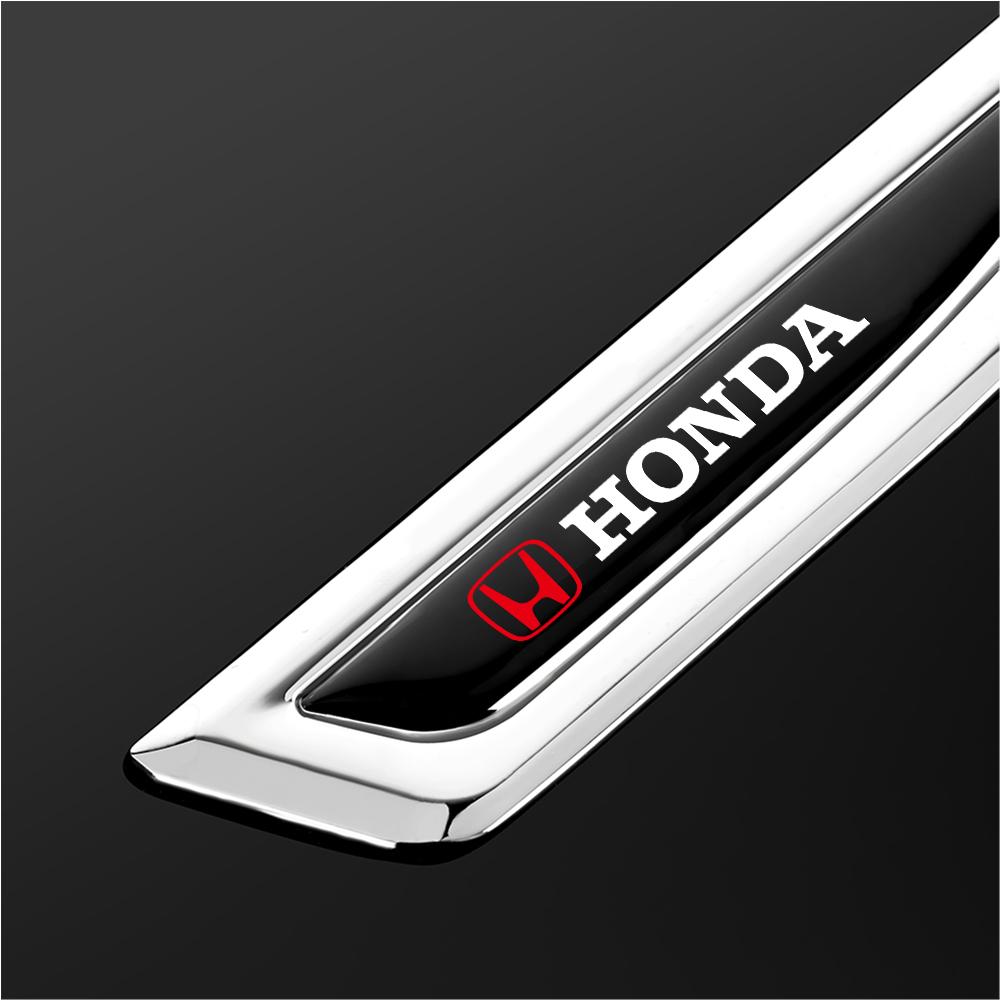 Car 3D Metal Logo Side Body Fender Sticker Auto Decor Accessories For Honda CIVIC Mugen CITY Pilot Type R Type S RR Insight Jazz RF6