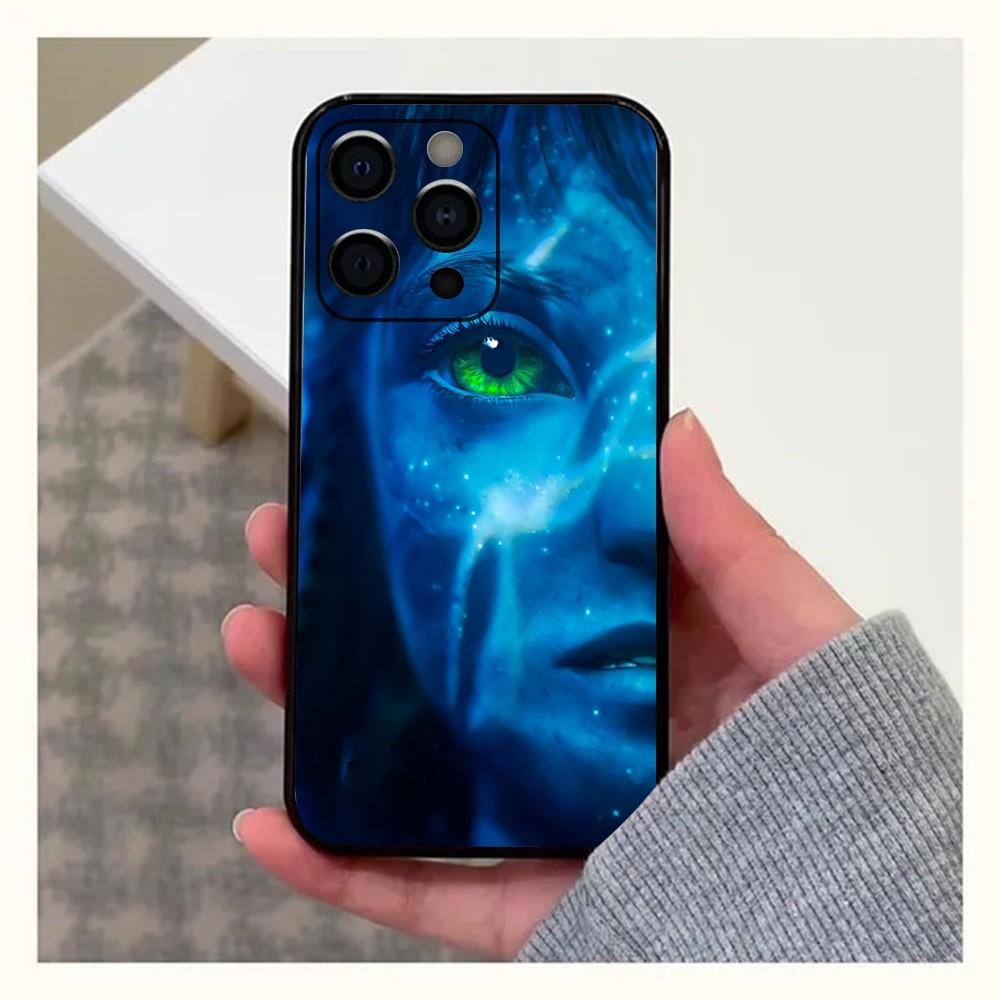 Чехол для телефона Film A-Avatar 2 для Apple iPhone 15, 14, 13, 12, 11, Pro, X, XS, Max, XR, Plus, Mini, Мягкий черный
