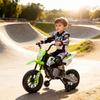 Electric Motorcycle for Kids, 12V Kids Motorcycle with Music, Children's Vehicle with Training Wheels, 3-6 Years, Green