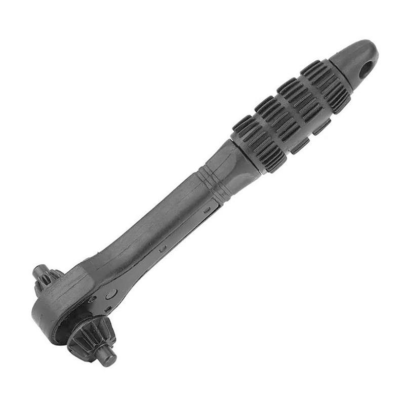 Черный гаечный ключ Spiny Wheel Wrench, гаечный ключ с двумя сверлами и чипами
