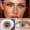 FUNSACHY 1 пара модных контактных линз Colorcon для глаз, цветные голубые линзы для глаз, зеленые натуральные линзы, серые косметические зрачки