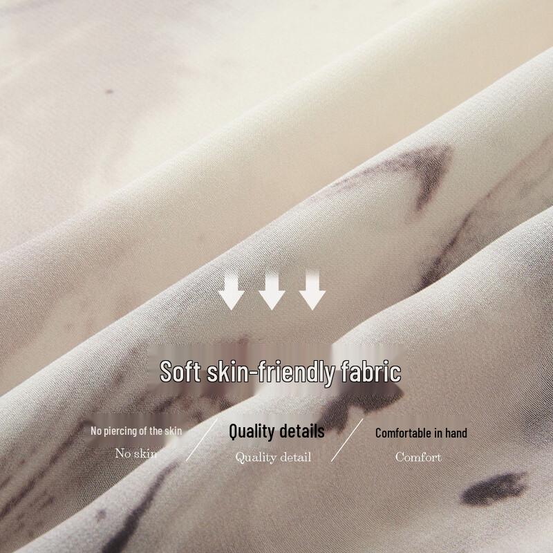 Женская летящая шифоновая блузка Demana с принтом и асимметричным подолом