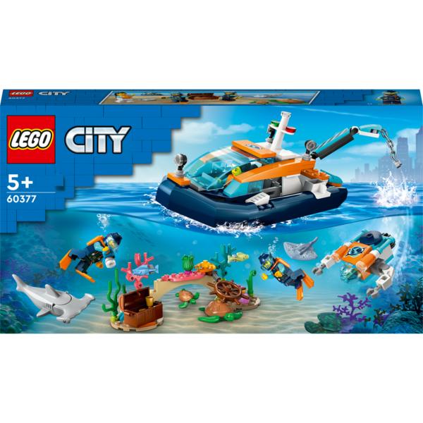 LEGO City 60377 Exploration Diving Boat, Mixed Color