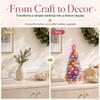 Educational Dreamy Beaded Christmas Tree DIY Kit Sparkling Mini Bead Weaving Set  Beginner-Friendly