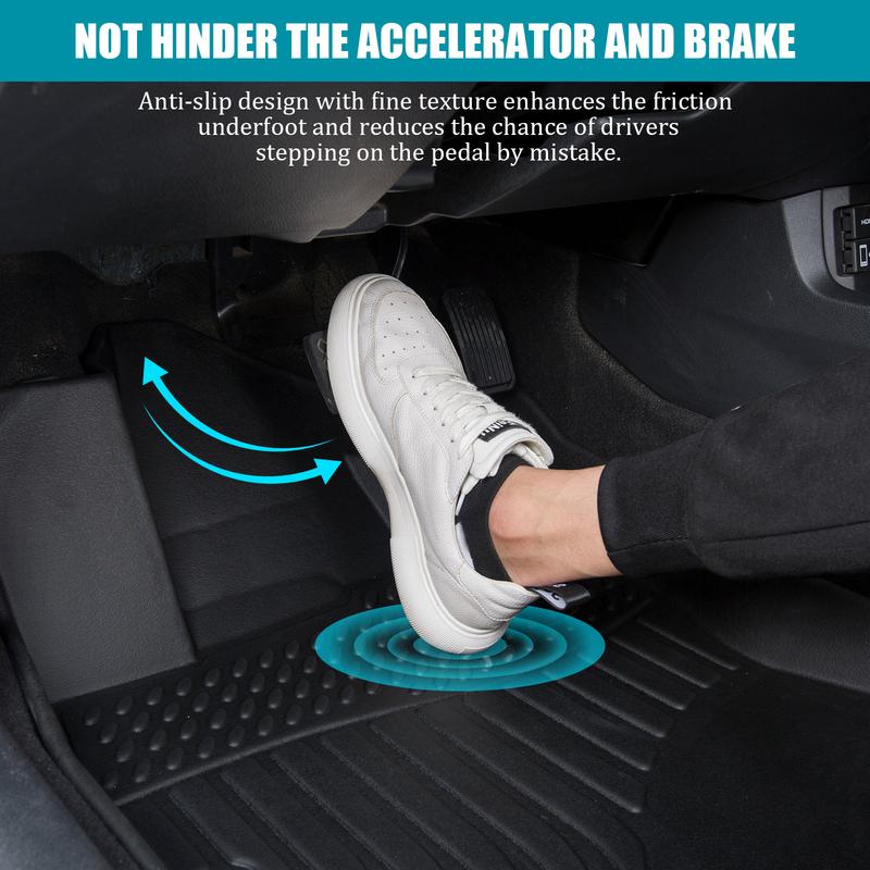 Коврики напольные коврики ковры для 2015- Ford Mustang всепогодные TPE резиновые 3шт