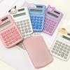 Cartoon Calculator Multifunctional Handheld Small Pocket Calculator with LED Display for Desktop Off