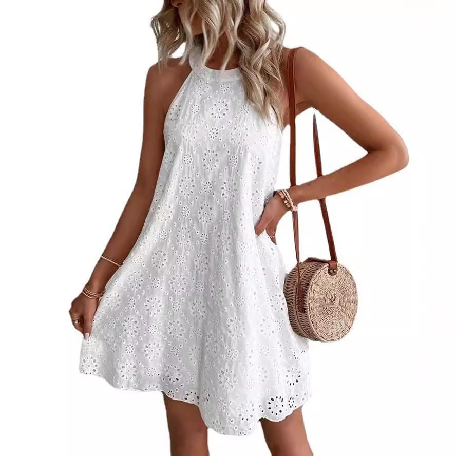 Fashion Women's Casual Fashion Solid Color Pullover Sleeveless Dress