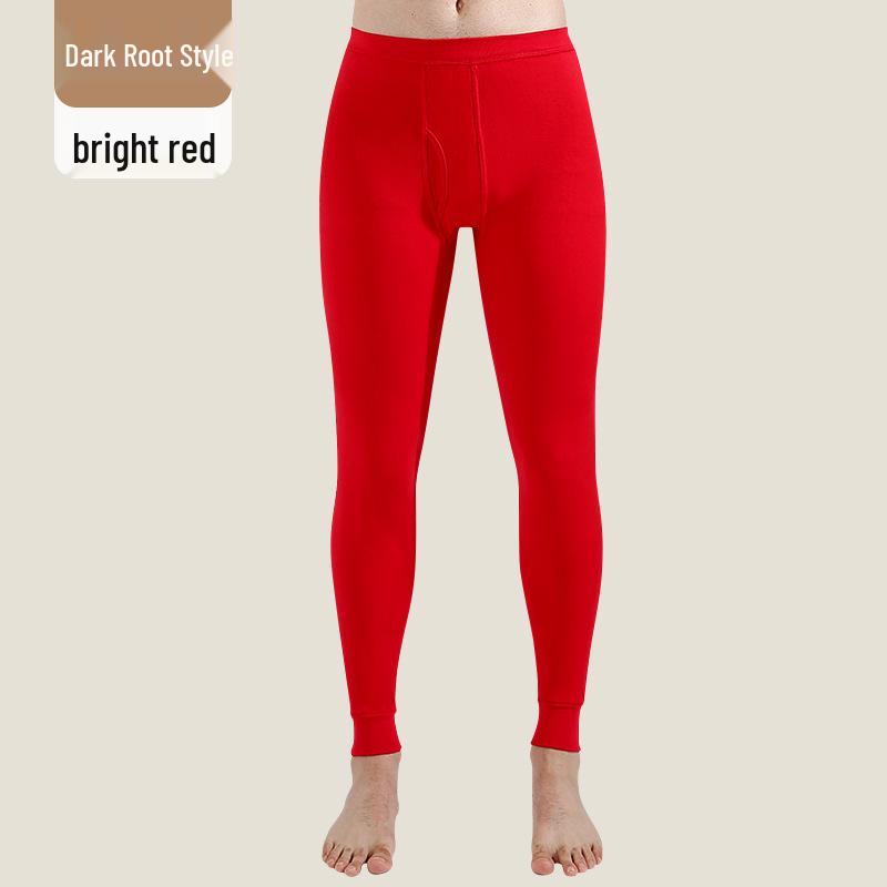 Langsha Мужские утягивающие брюки из хлопка и шерсти на осень/зиму