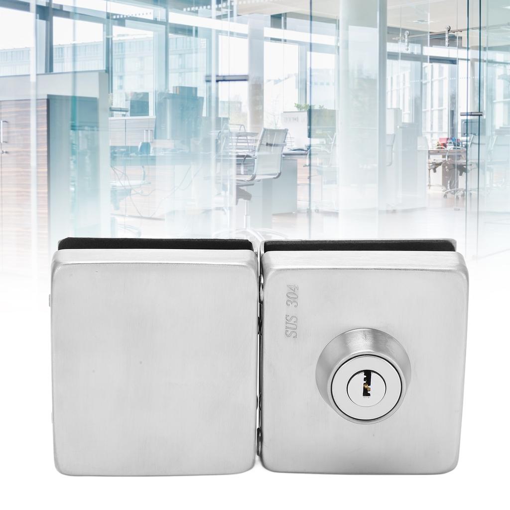 2 шт. Нажимной сдвижной замок для ворот, коррозионностойкий, антиоксидантный, из нержавеющей стали, для безрамной стеклянной двери