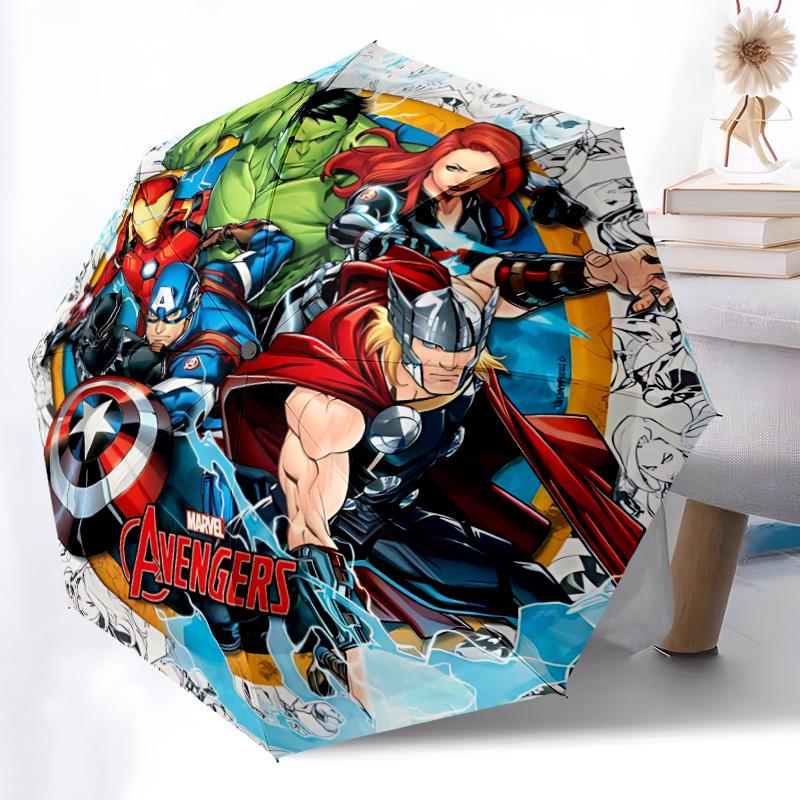 1pc Marvel Avengers Automatic Open/Close Umbrella - 8-Rib Stability - All-Season Everyday & Formal Use yy251022016