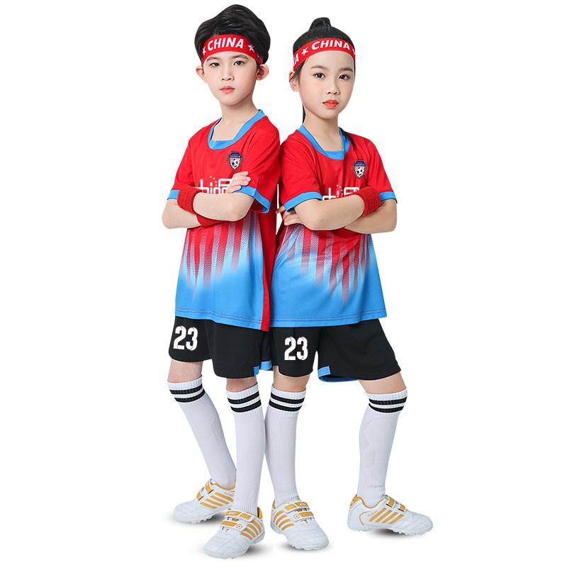 Kids Sports Jersey Set Soccer Basketball Training Boys Girls Lightweight Breathable Milk Silk Uniform