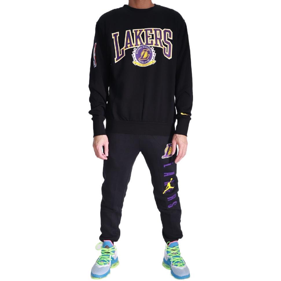 Nike Nba Los Angeles Lakers 75th Anniversary Courtside Fleece Crew Sweatshirt DN4905-010