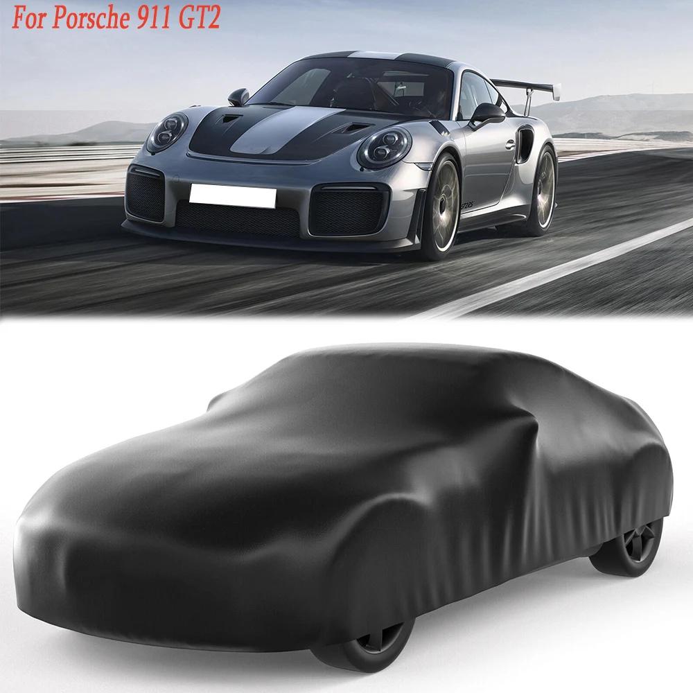 Car Cover Full Exterior Black Waterproof Sunshade Dustproof Protection For Porsche 911/718/928/968/992/Boxster/Cayman/Carrera