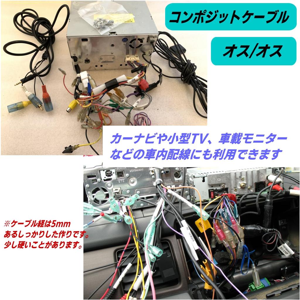 Композитный видеокабель CNCTWO 2 м RCA желтый видеоразъем на обоих концах позолоченный алюминиевый экран C2VD02LL (Мужчина/Мужчина) L-образный