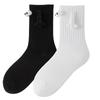 Christmas Couple Mid-Calf Socks 3D Eyes Funny Breathable All-Match