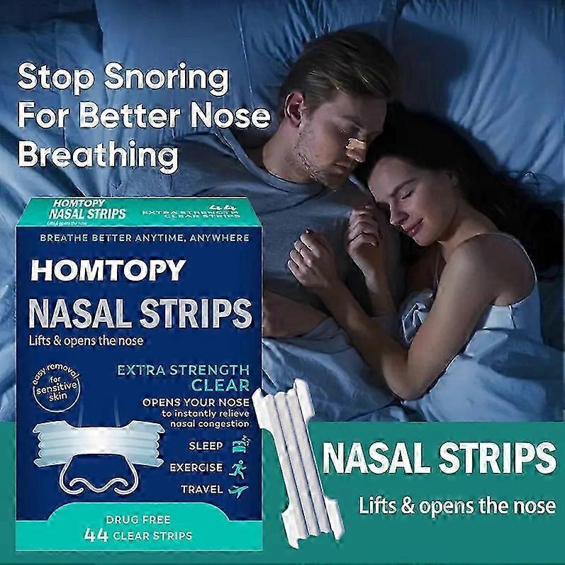 1-5x Original Nose Strips to Reduce Snoring and Relieve Nose Congestion, Tan, 30 Count
