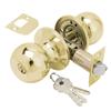 Wolfpack Door Knob with Key Brass Plated