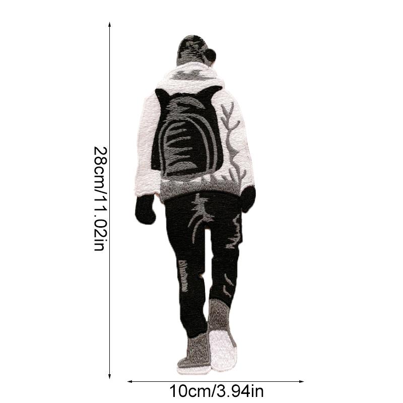 1 шт. вышивка своими руками аксессуары ткань аппликация модные женские значки для одежды большая нашивка ткань наклейка пришить заплатки