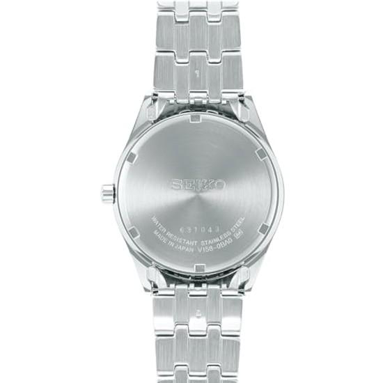 SEIKO SELECTION SBPX085 Мужские Часы Сделано в Японии На Солнечной Батарее Парные Сапфировое Стекло Дата День Недельный Календарь Серебристый Желтое Золото Белый Циферблат Нержавеющая Сталь.