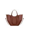 Genuine Leather Crossbody Tote Bag - Niche Design Commuter Bucket Bag, Large Capacity for Women