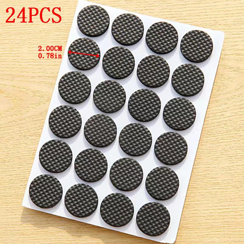 1/6/15/24pcs Furniture Pads, Adhesive Rubber DIY Furniture Feet Pad, Table Legs Stools, Chairs Mats, Table And Chair Foot Protec