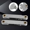 2pcs Imperial55 degrees    Metric60 degrees  Stainless Steel Screw Measuring Thread Pitch Gauges