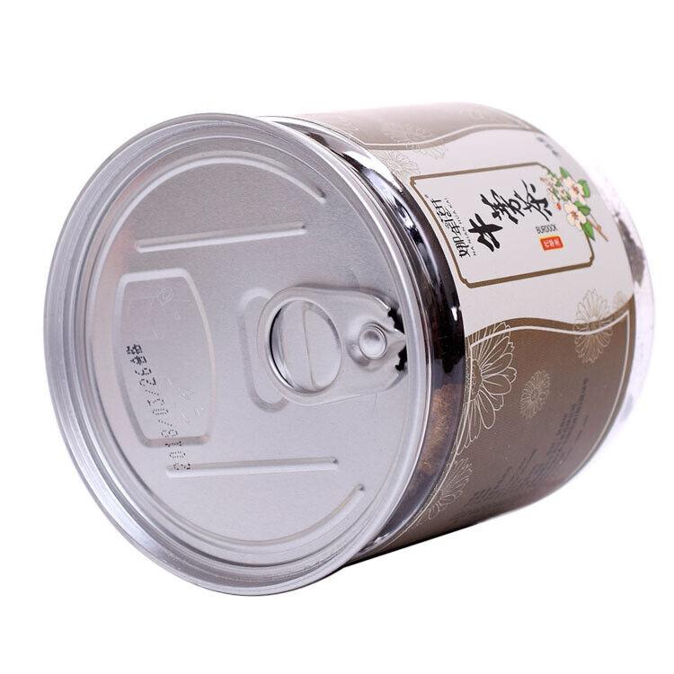 Банки 90 г чая с золотым корнем лопуха, цветочного чая, круглые ломтики лопуха