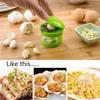 Multifunction Plastic Garlic Press Presser Crusher Slicer Grater Dicing Slicing and Storage Kitchen Vegetable Tool