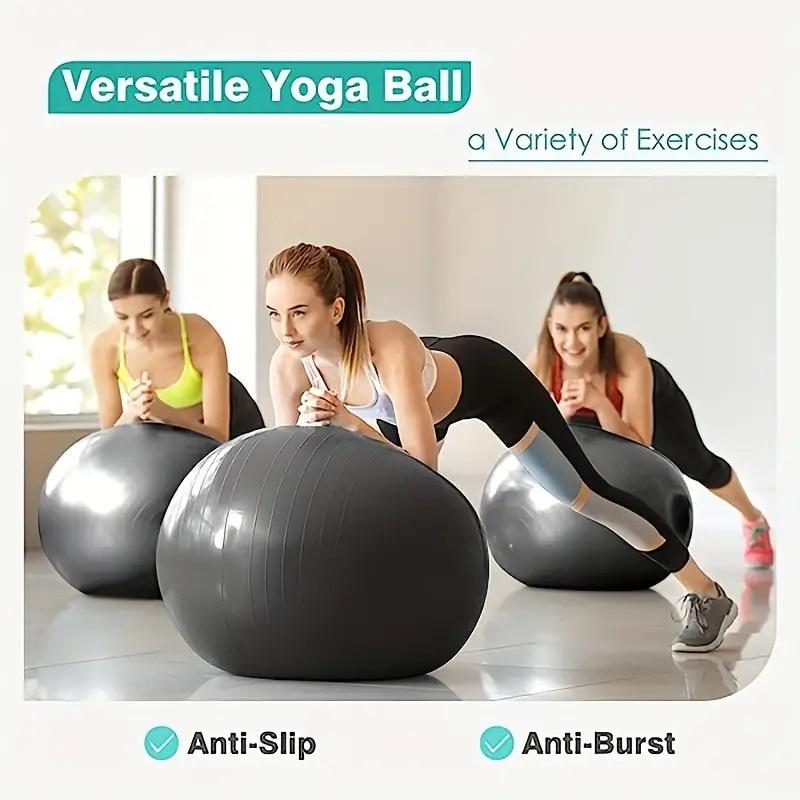 Fitness Ball Yoga Ball Various Sizes Suitable for Exercise Pregnancy Stability Explosion-proof Balance Ball with Fast Pump