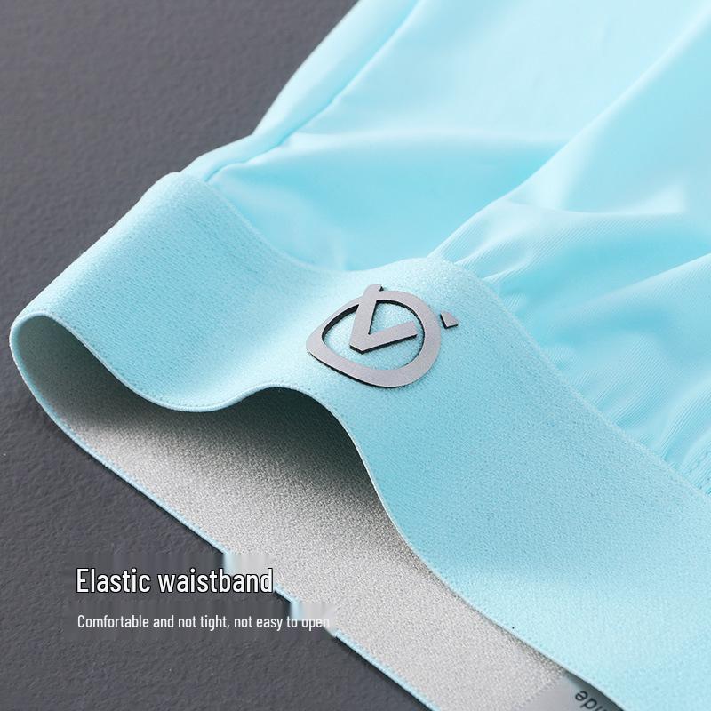 Мужские дышащие боксеры из ледяного шелка - Средняя посадка, Летняя коллекция