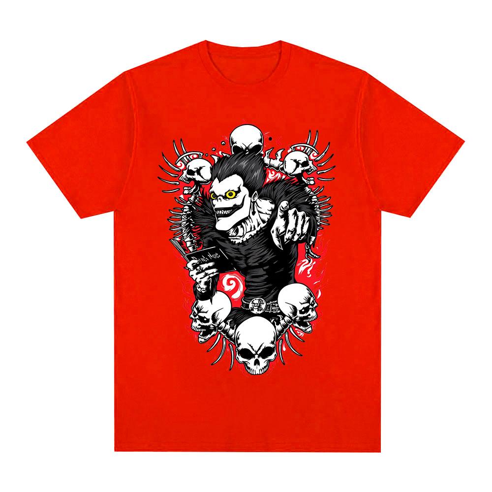 Anime Death Note Ryuk Yagami Light T Shirt Summer Unisex Women Clothing Cotton Tshirt Fashion Oversized Short Sleeve Tshirts Tops