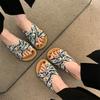 Fairy Style with Skirt Beach Cool Slippers 2025 New French Flat Bottom Cross Slippers Women's Summer Wear