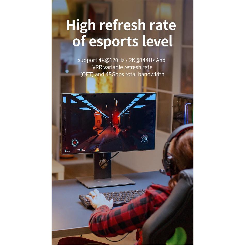 8K HDMI Кабель HDMI 2.1 8K@60Hz 4K@120Hz 48Gbps EARC ARC HDCP Ультра Высокоскоростной HDR Для PS5 PS4 Ноутбука HD Телевизора Монитора Проекторов