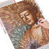 huacan Алмазная картина, полная круглая Алмазная вышивка со стразами, вышивка крестом Будда 5D DIY Мозаика, подарок, украшение для дома