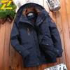 Winter Parka Men Windbreaker Fleece Thick Warm Fur Coats Male Retro Hooded Streetwear Overcoats Men's Windproof Jackets 6xl