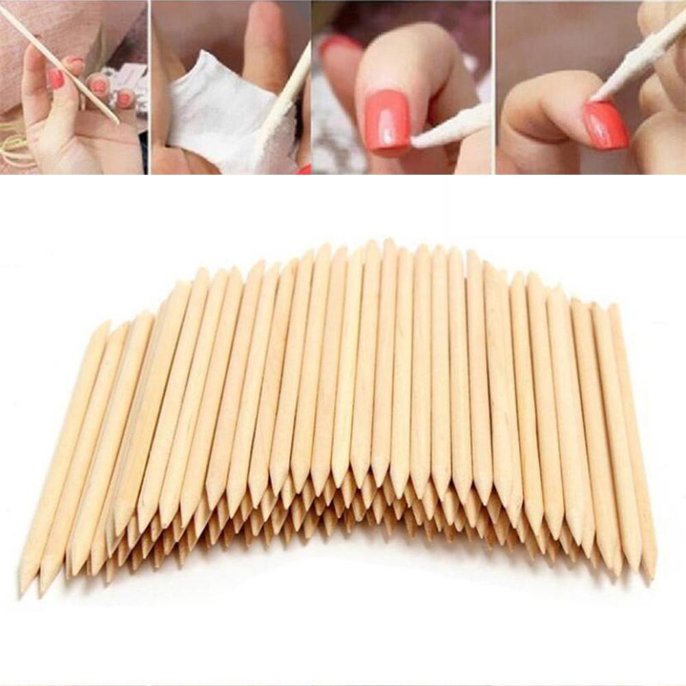Прочные палочки для деревянного маникюра, оранжевого пакета, педикюра
