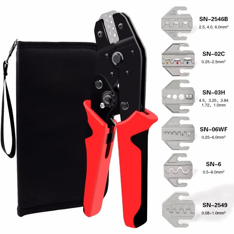 Прессованные клещи Инструменты электрика Обжимной инструмент Электрические клеммы Зажим Электроника Прессование Соединитель Ручные губки Коробка
