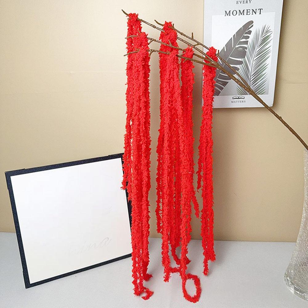 Multicolor Amaranthus Artificial Hanging Plant Ornament Accessories Simulated Amaranthus Caudatus Yarn Photo Props