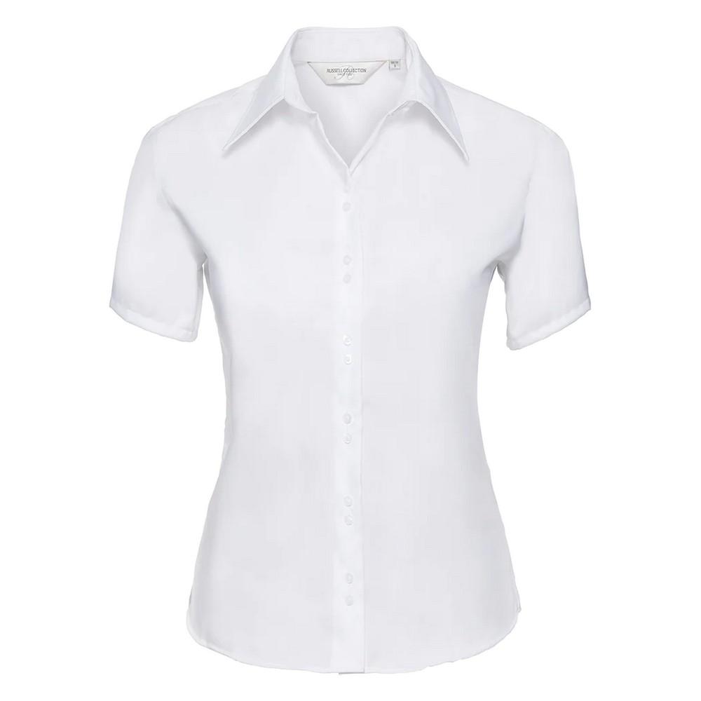 Russell Collection Womens/Ladies Ultimate Non-Iron Short-Sleeved Shirt