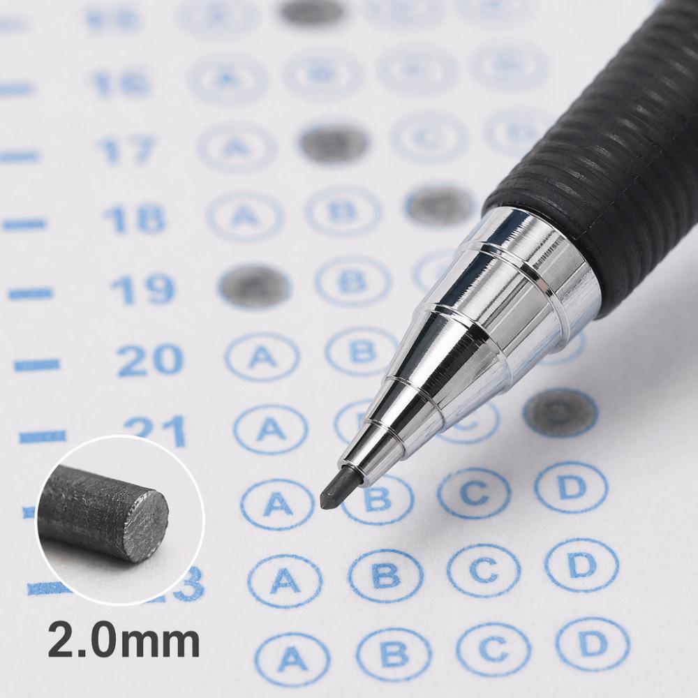 Metal Automatic Pencil 0.5/0.7/2.0mm 2B Propelling Pencils Multi-purpose Drafting Pencil Students