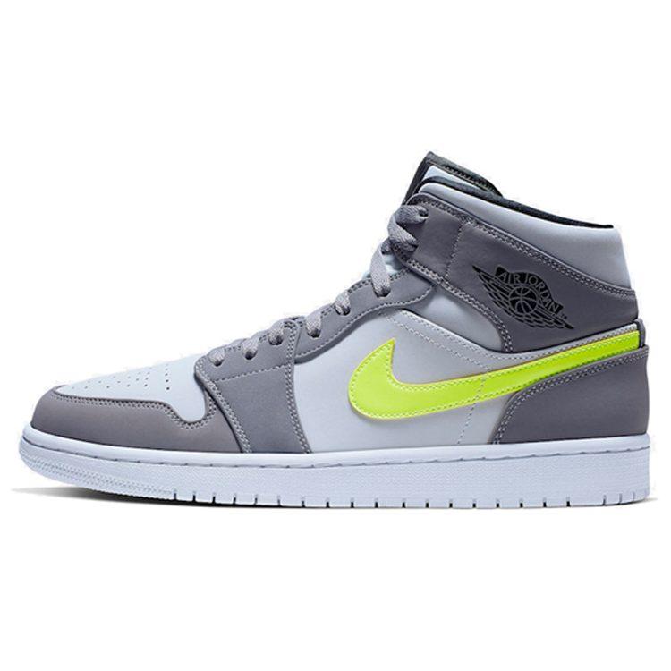 Jordan 1 Mid Gunsmoke Volt 554724-072