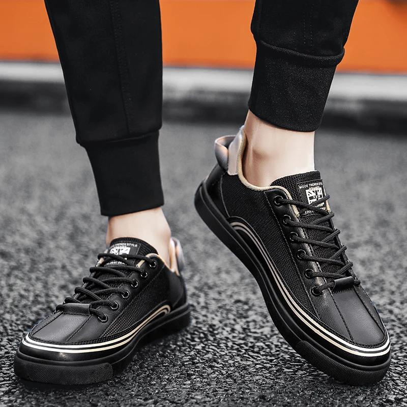 Fashion Casual Shoe For Male Plus Size 38-47 Men Vulcanized Sneakers Shoes Tennis Sports Skateboarding Walking Shoes Hollow Out