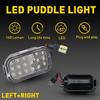 2pcs LED Side Mirror Lights Puddle 6000K For 2007-2012 Chevrolet Chevy Avalanche